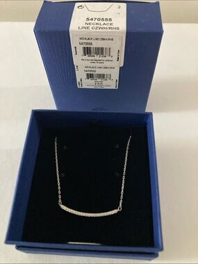 Swarovski Only necklace in rhodium plating
